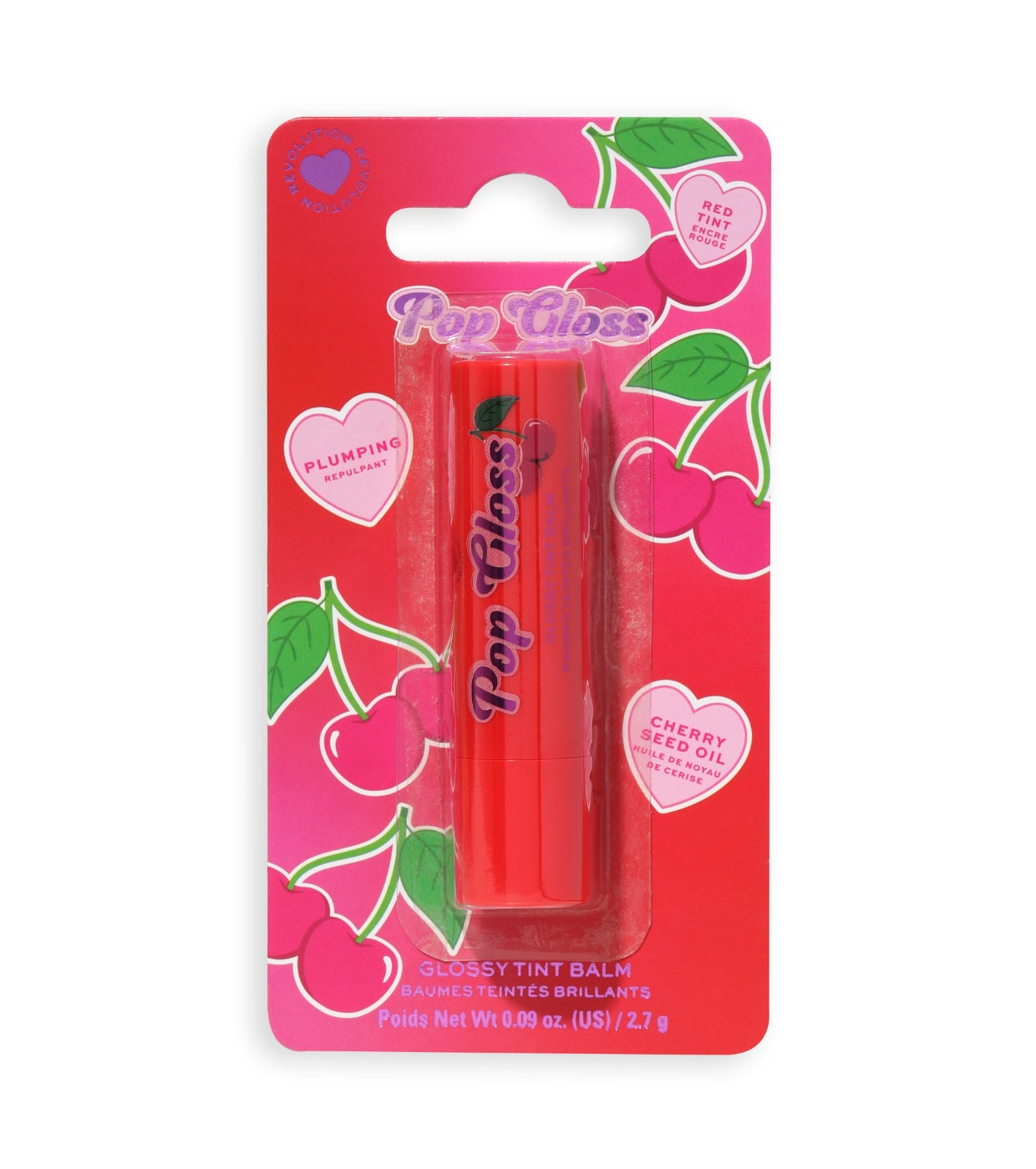 I Heart Revolution - Balsamo labbra Pop Gloss - Cherry Red