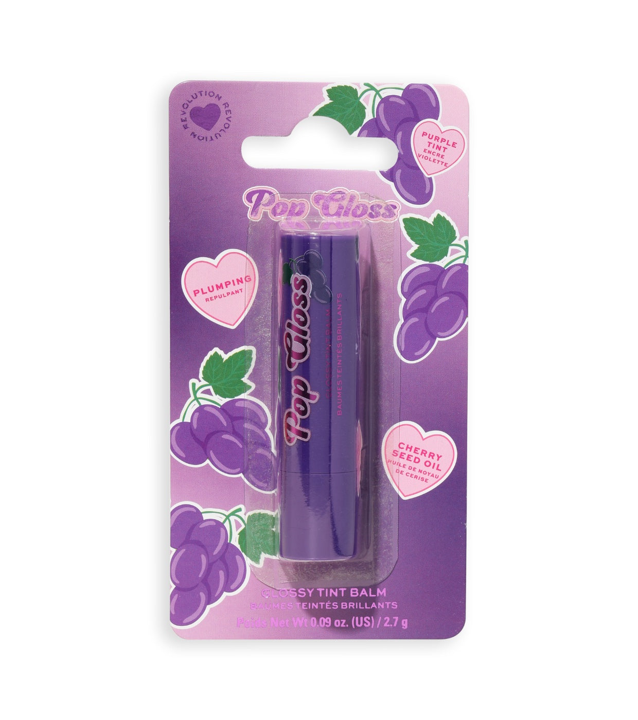 I Heart Revolution - Balsamo per le labbra Pop Gloss - Grape Purple