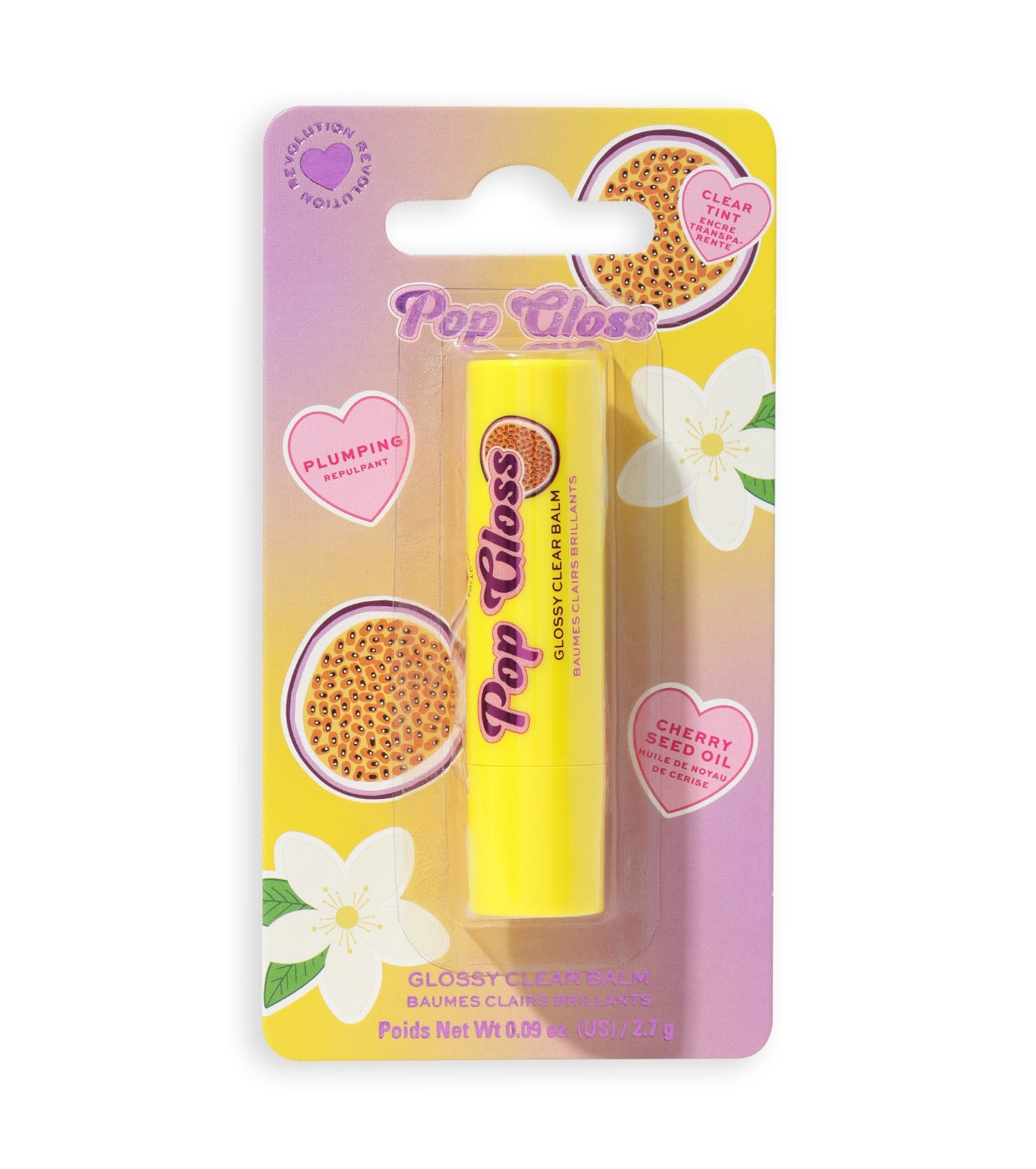 I Heart Revolution - Balsamo per labbra Pop Gloss - Passionfruit Clear