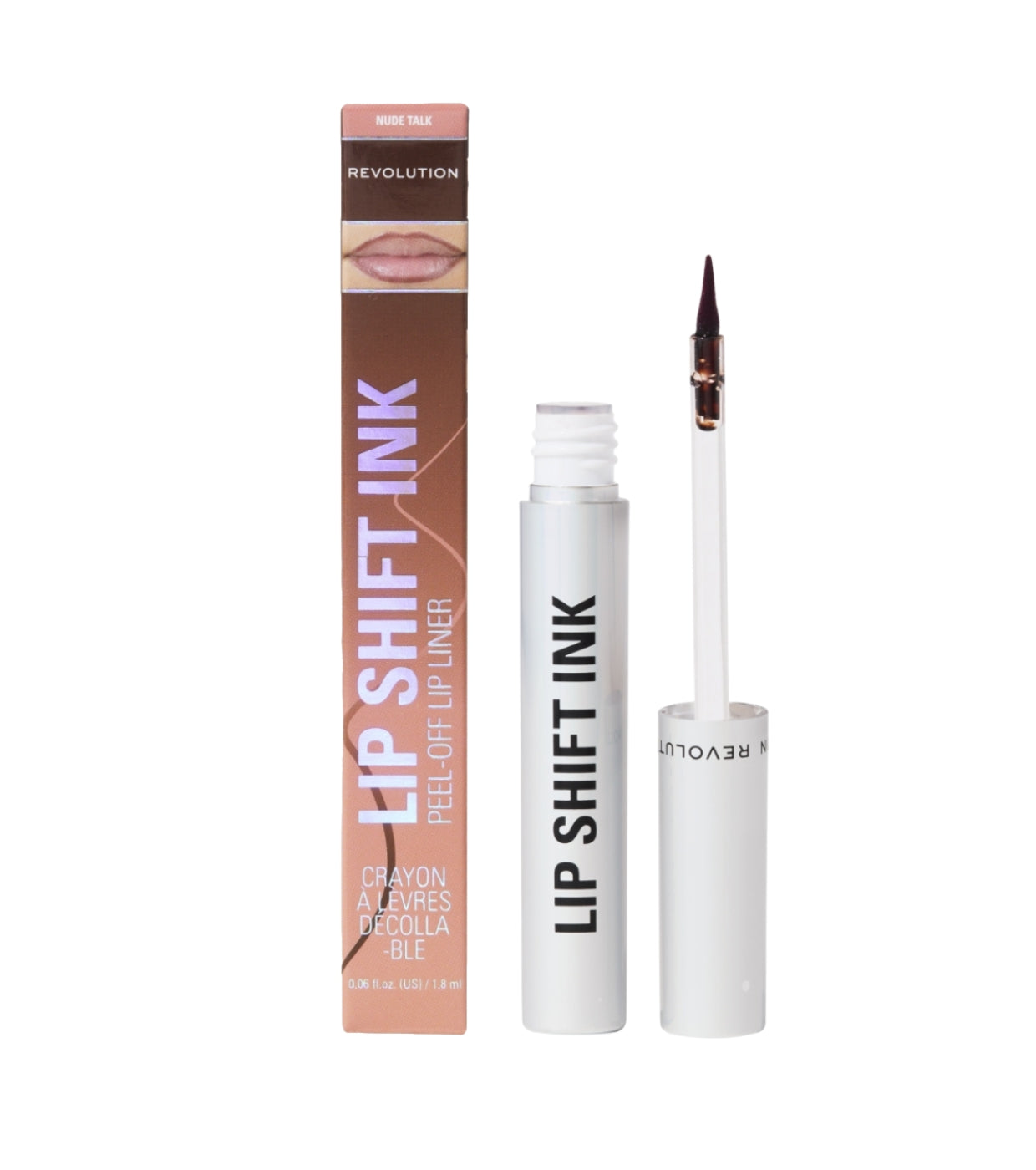 Makeup Revolution - Matita labbra Lip Shift Ink Peel Off - Nude Talk