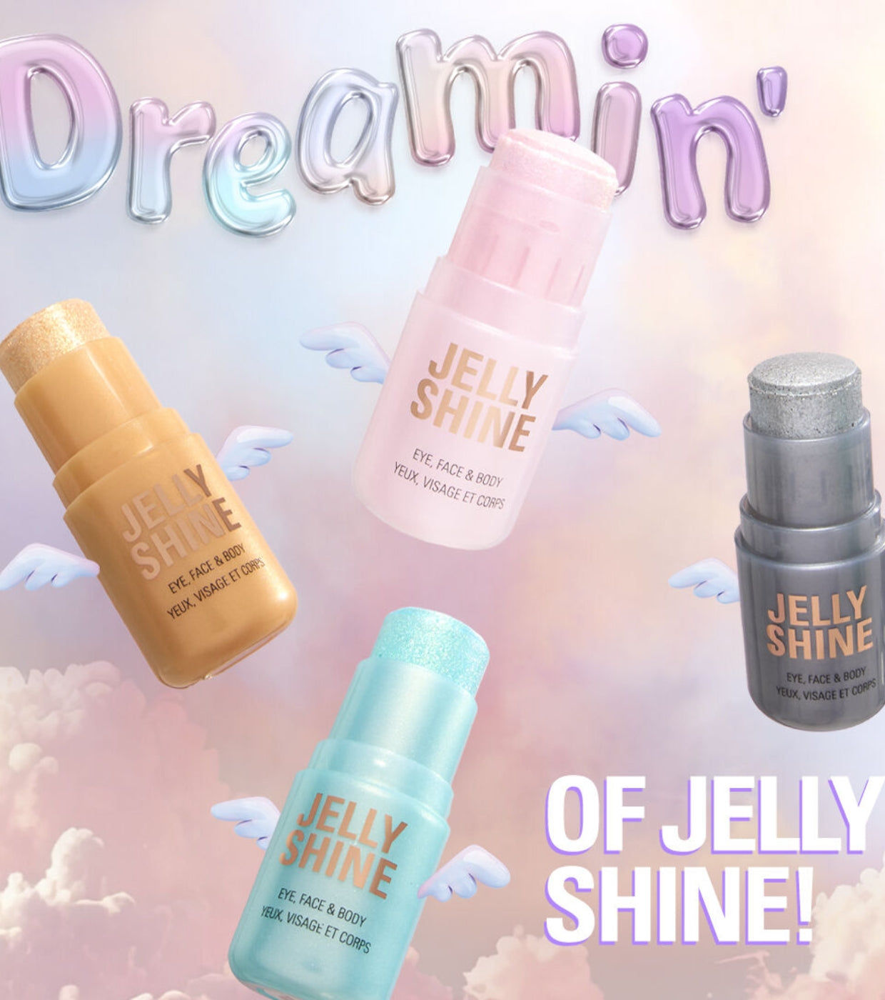 Makeup Revolution - Illuminante Jelly Shine Shadow and Highlight Stick - Silver Moonlight