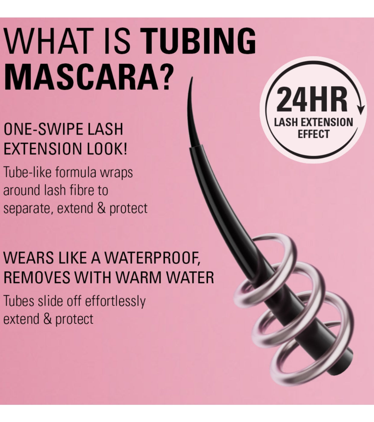 Makeup Revolution - Máscara de pestañas Wrap Lash - Black