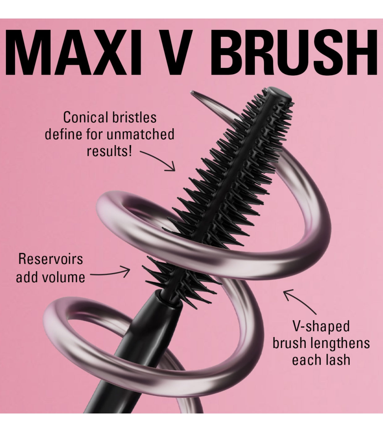 Makeup Revolution - Máscara de pestañas Wrap Lash - Black