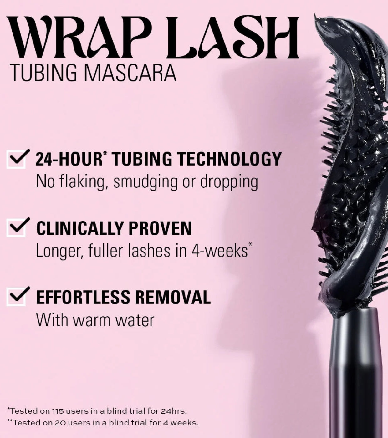 Makeup Revolution - Mascara Wrap Lash - Burgundy