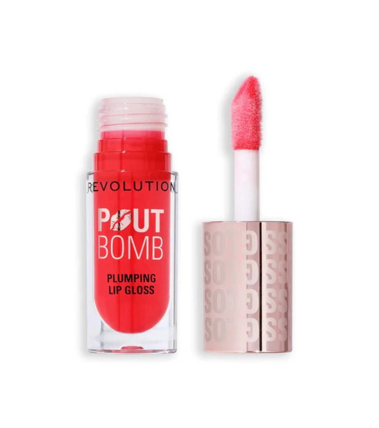 Revolution - Lucidalabbra volumizzante Pout Bomb - Cherry Sheer Red