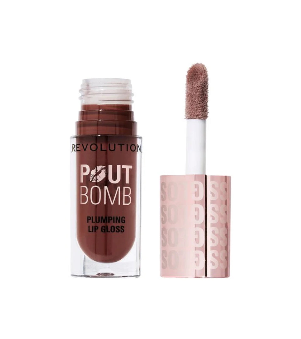 Revolution - Lucidalabbra volumizzante Pout Bomb - Espresso Cool Nude