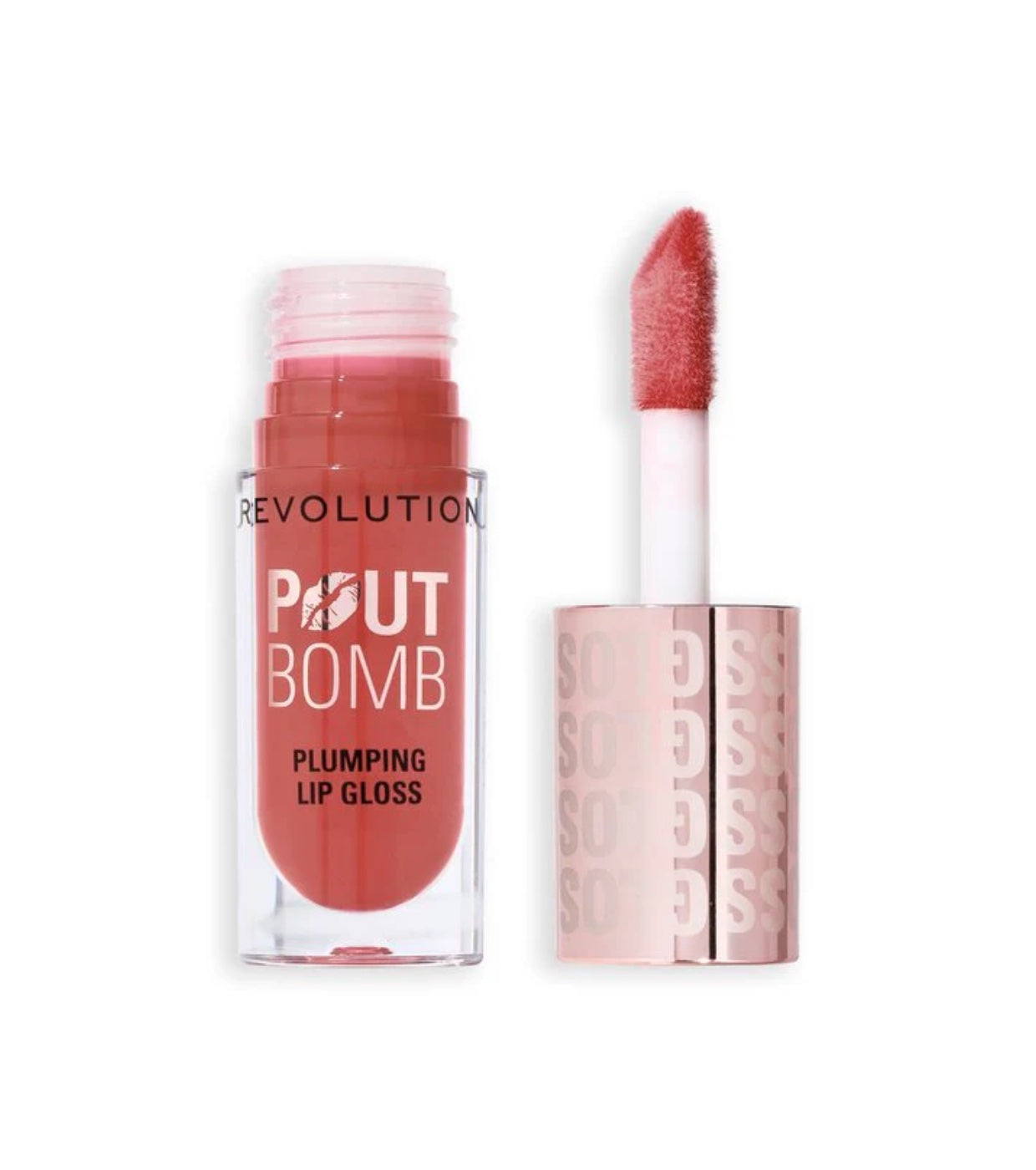 Revolution - Lucidalabbra volumizzante Pout Bomb - Melba Warm Peach