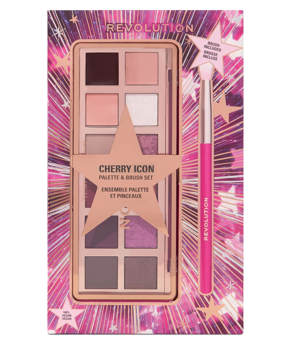 Revolution - Set regalo con palette di ombretti e pennello Cherry Icon
