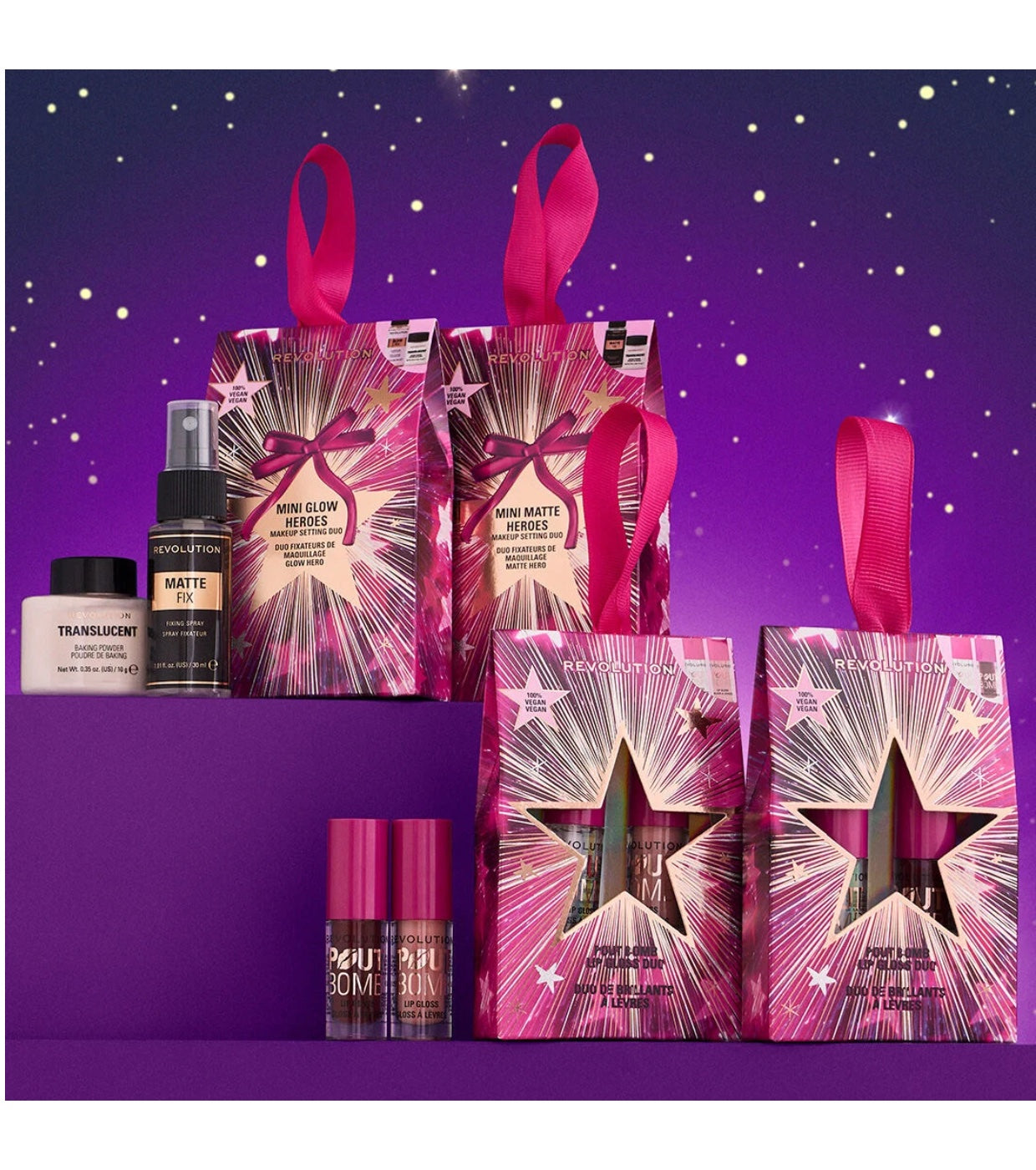 Revolution - Duo fissante per il trucco Mini Matte Heroes
