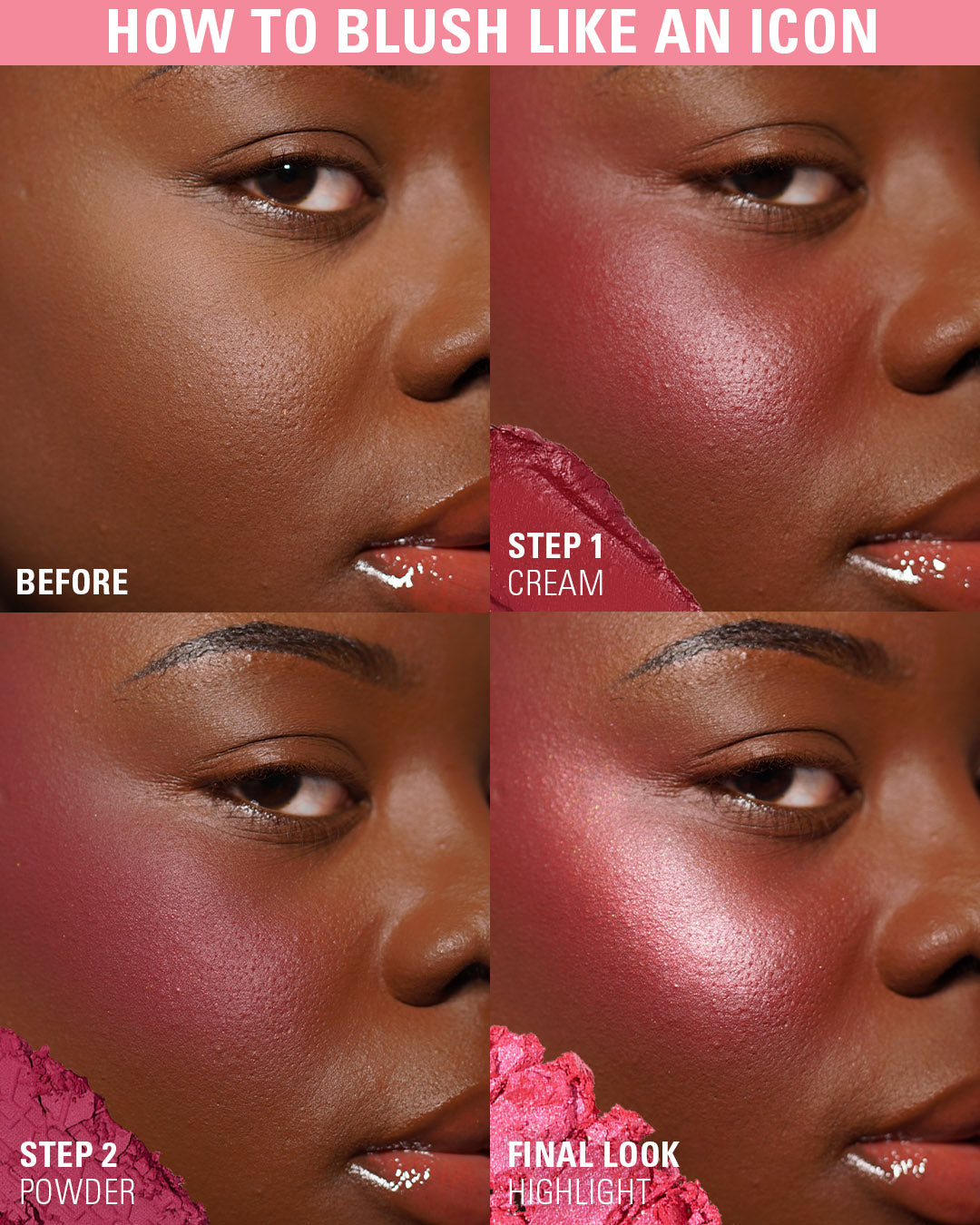 Revolution - Palette di blush Icon Blush - Aura Points Rose