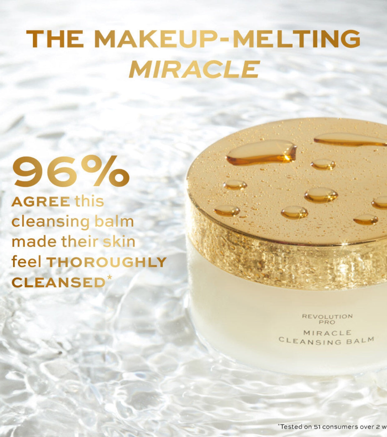 Revolution Pro - Balsamo detergente con collagene vegano Miracle Cleansing Balm