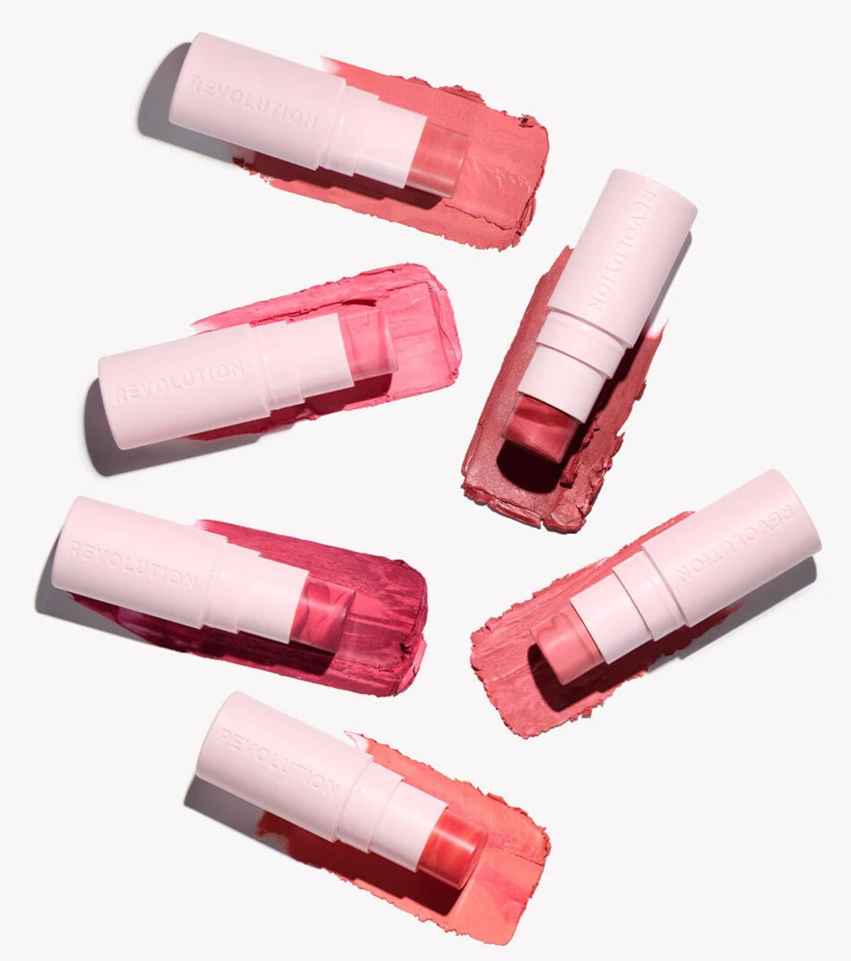 Revolution - Blush in stick Skin Silk Marble - Rosy Cheeks