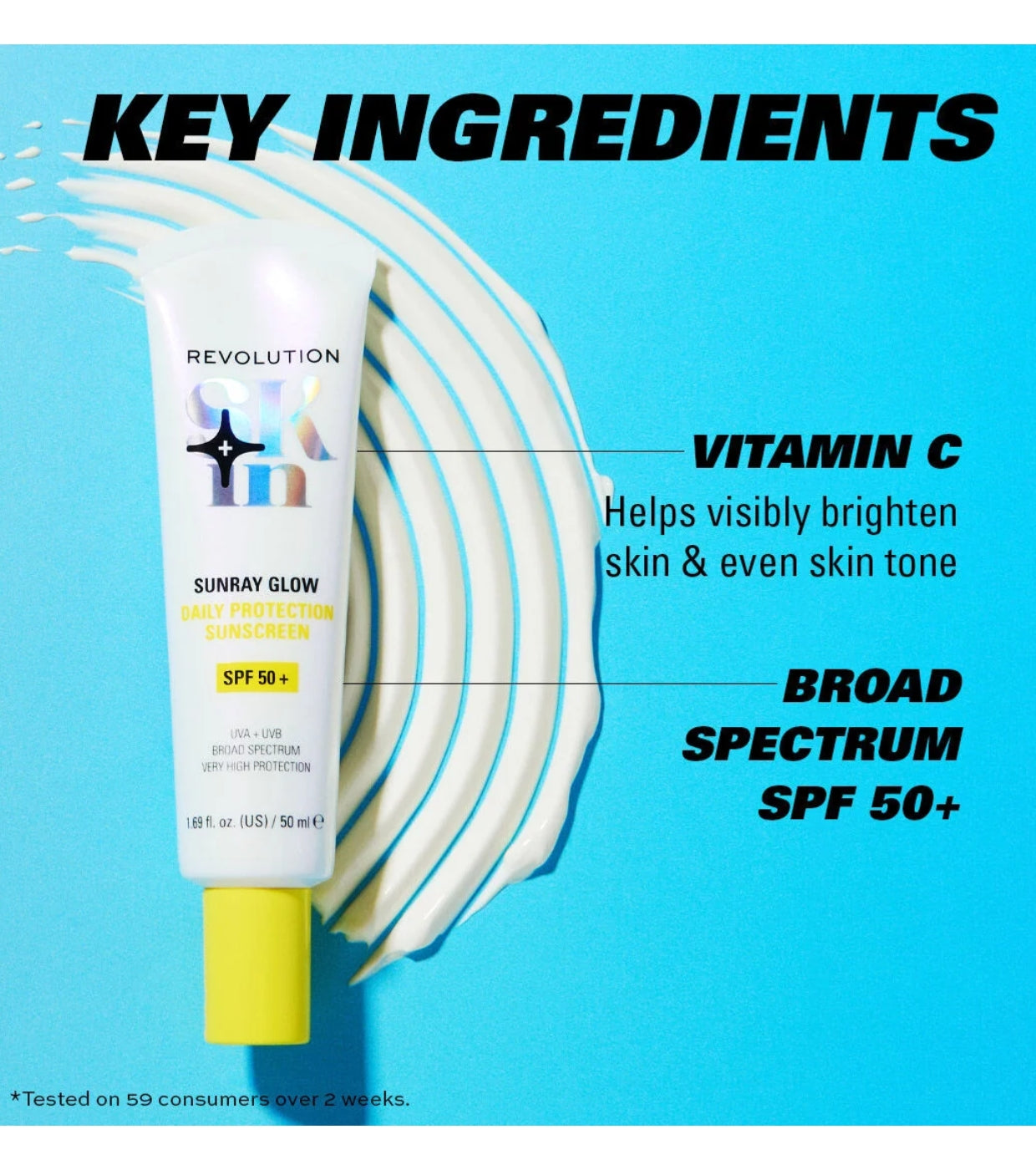 Revolution Skin - Protezione solare Sunray Glow Daily Blur SPF50