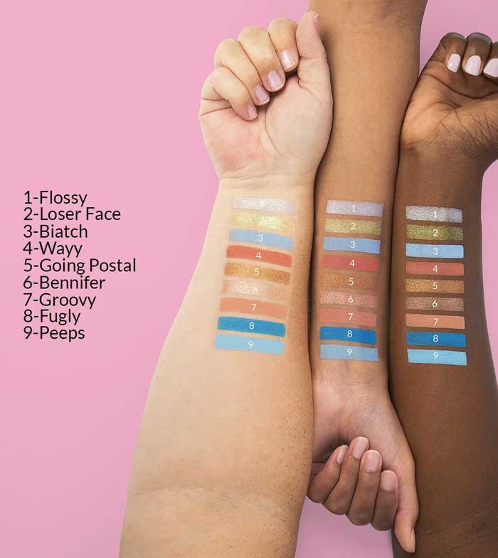 BH Cosmetics - *Totally Plastic* - Iggy Azalea Mini Eyeshadow Palette - Pelliccia blu