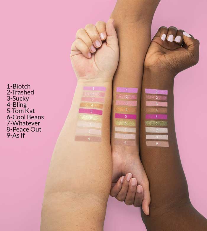 BH Cosmetics - *Totally Plastic* - Iggy Azalea Mini Eyeshadow Palette - Pink sunglasses