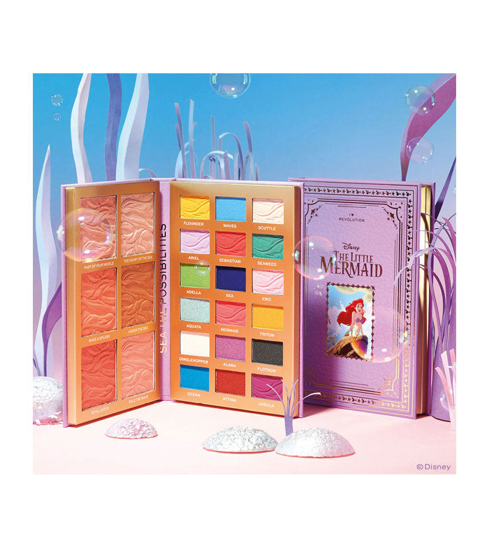 I Heart Revolution - *I Heart Revolution x Disney* - Palette occhi e viso Fairytale - Ariel