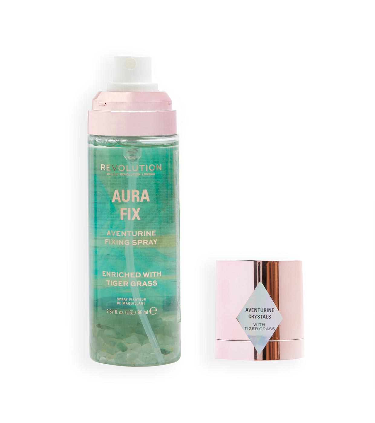 Revolution - *Crystal Aura* - Spray fissatore per il trucco Aura Fix Aventurine