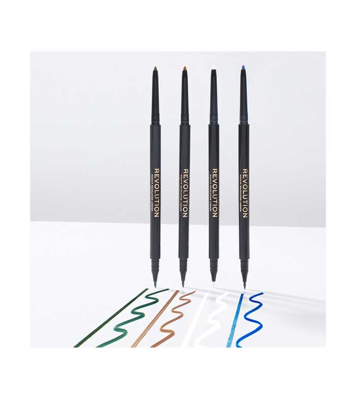 Revolution - Eyeliner Felt & Kohl Precision Dual Liner - White