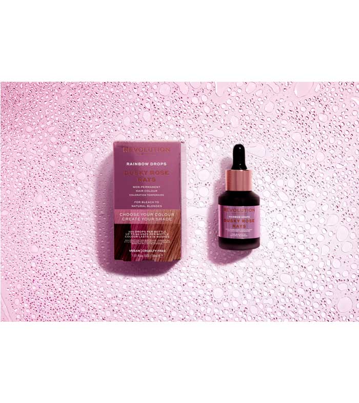 Revolution Haircare - Colorazione temporanea Rainbow Drops - Dusky Rose Rays
