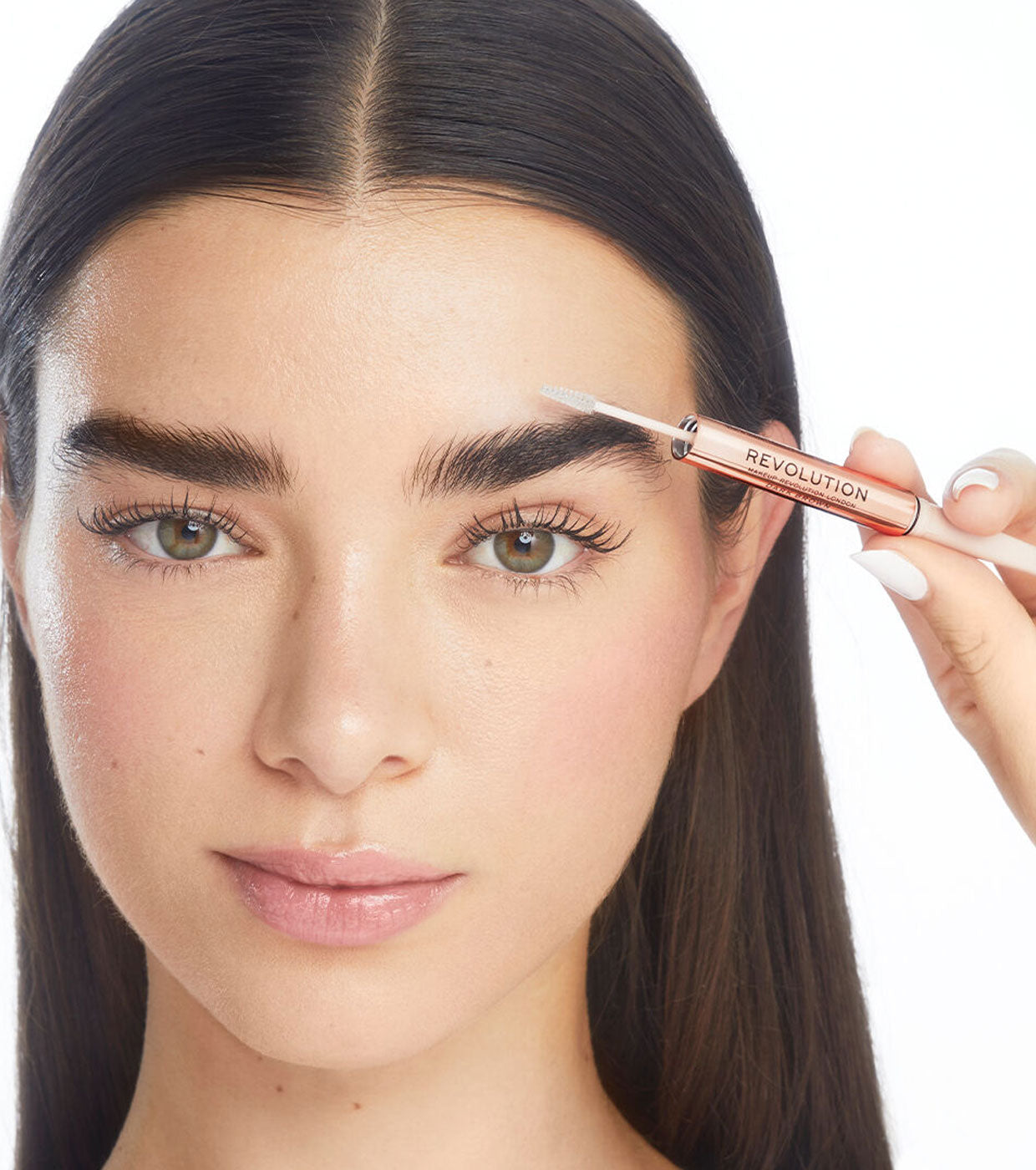 Revolution - Matita per sopracciglia Fluffy Brow Filter Duo - Dark Brown