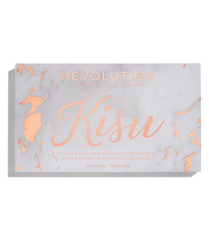 Revolution - Palette di ombretti occhi e Highlighter - Kisu
