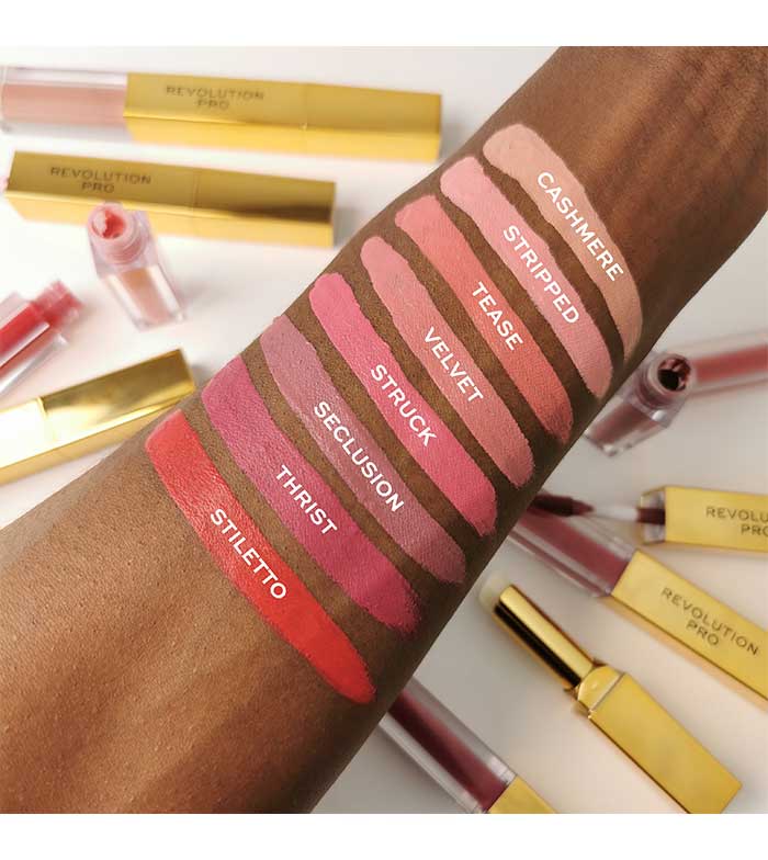 Revolution Pro - Rossetto liquido + Balsamo Duo Supreme Stay 24HR - Cashmere