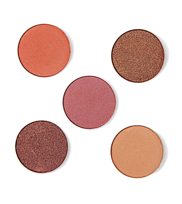 Revolution Pro - Pack di 5 ombretti occhi in cialda magnetica - Burnt