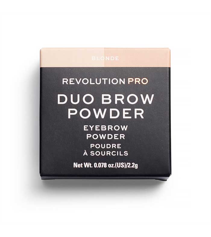 Revolution Pro - Ombra di polvere sopracciglio Duo Brow - Blonde