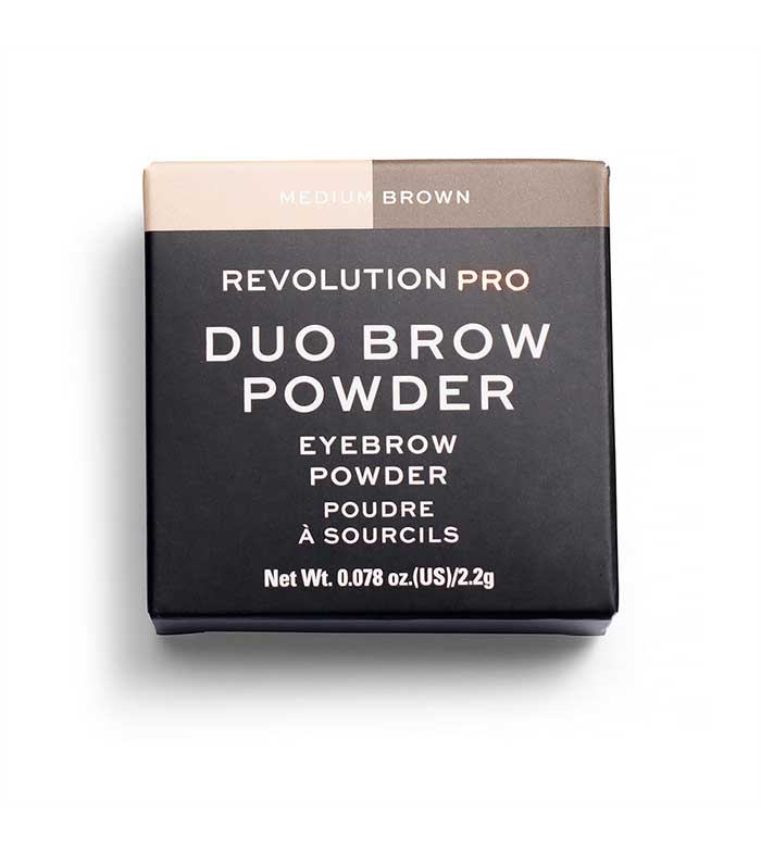 Revolution Pro - Ombra di polvere sopracciglio Duo Brow - Medium Brown