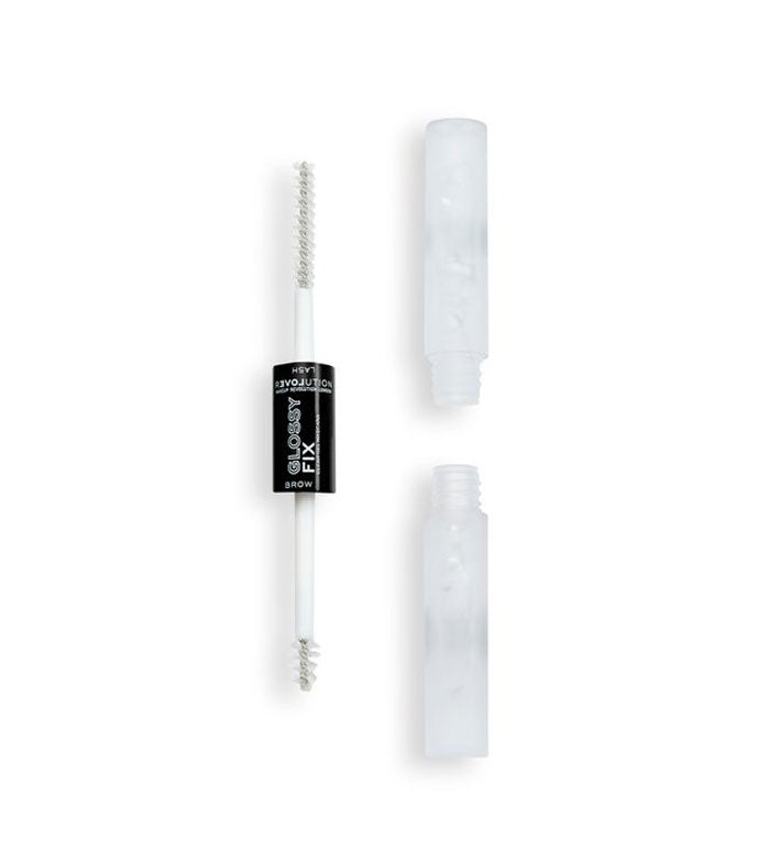 Revolution Relove - Gel per sopracciglia e mascara Glossy Fix - Trasparente