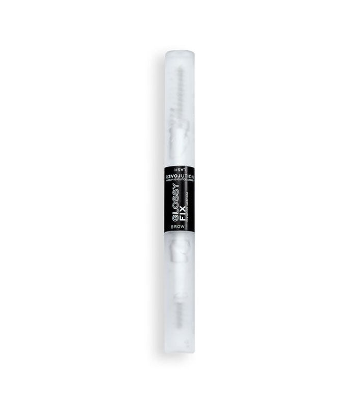 Revolution Relove - Gel per sopracciglia e mascara Glossy Fix - Trasparente