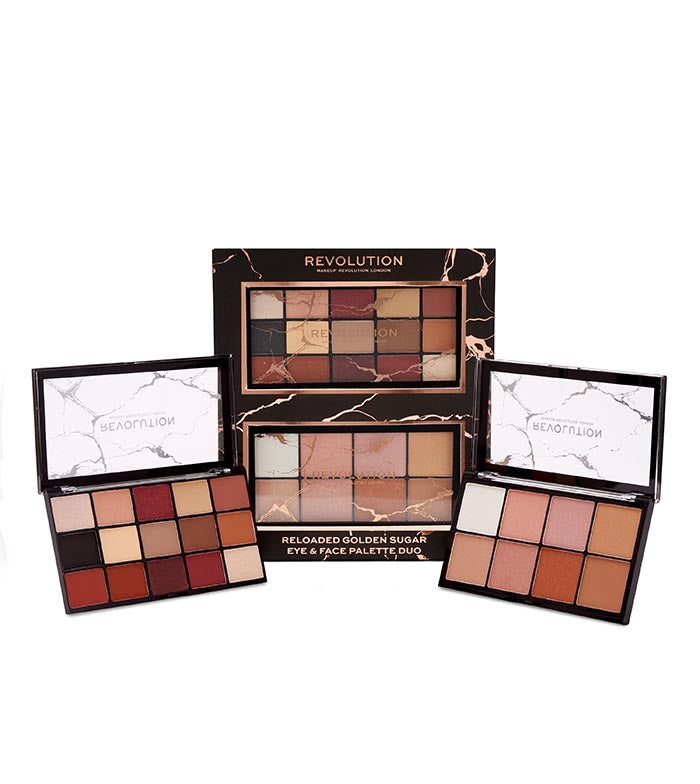 Revolution - Set di palette per occhi e viso Reloaded Golden Sugar