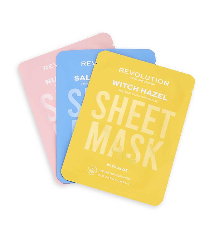 Revolution Skincare - Confezione da 3 maschere per pelli con imperfezioni