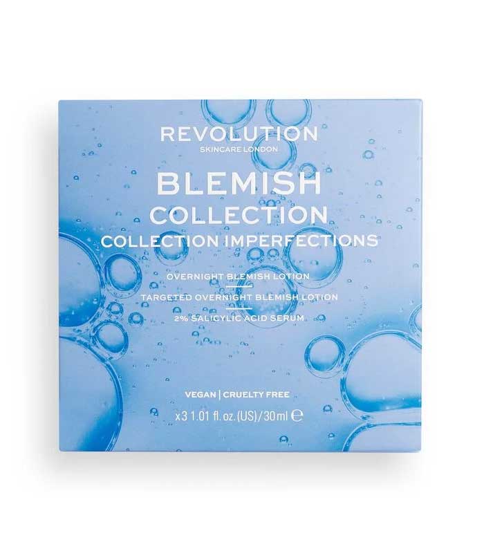 Revolution Skincare - Lozione imperfezione + Siero + Lozione essiccante Blemish Collection