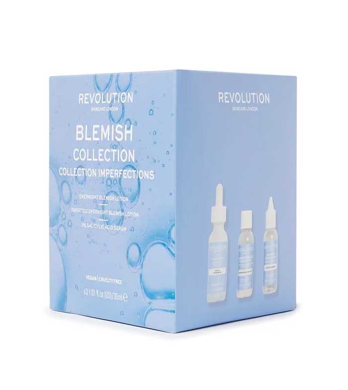 Revolution Skincare - Lozione imperfezione + Siero + Lozione essiccante Blemish Collection
