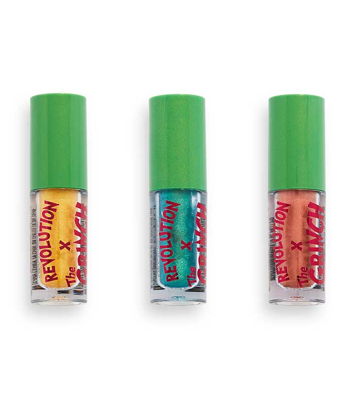 Revolution - *The Grinch x Revolution* - Set di ombretti liquidi Don't Give a Grinch
