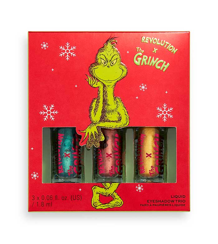 Revolution - *The Grinch x Revolution* - Set di ombretti liquidi Don't Give a Grinch