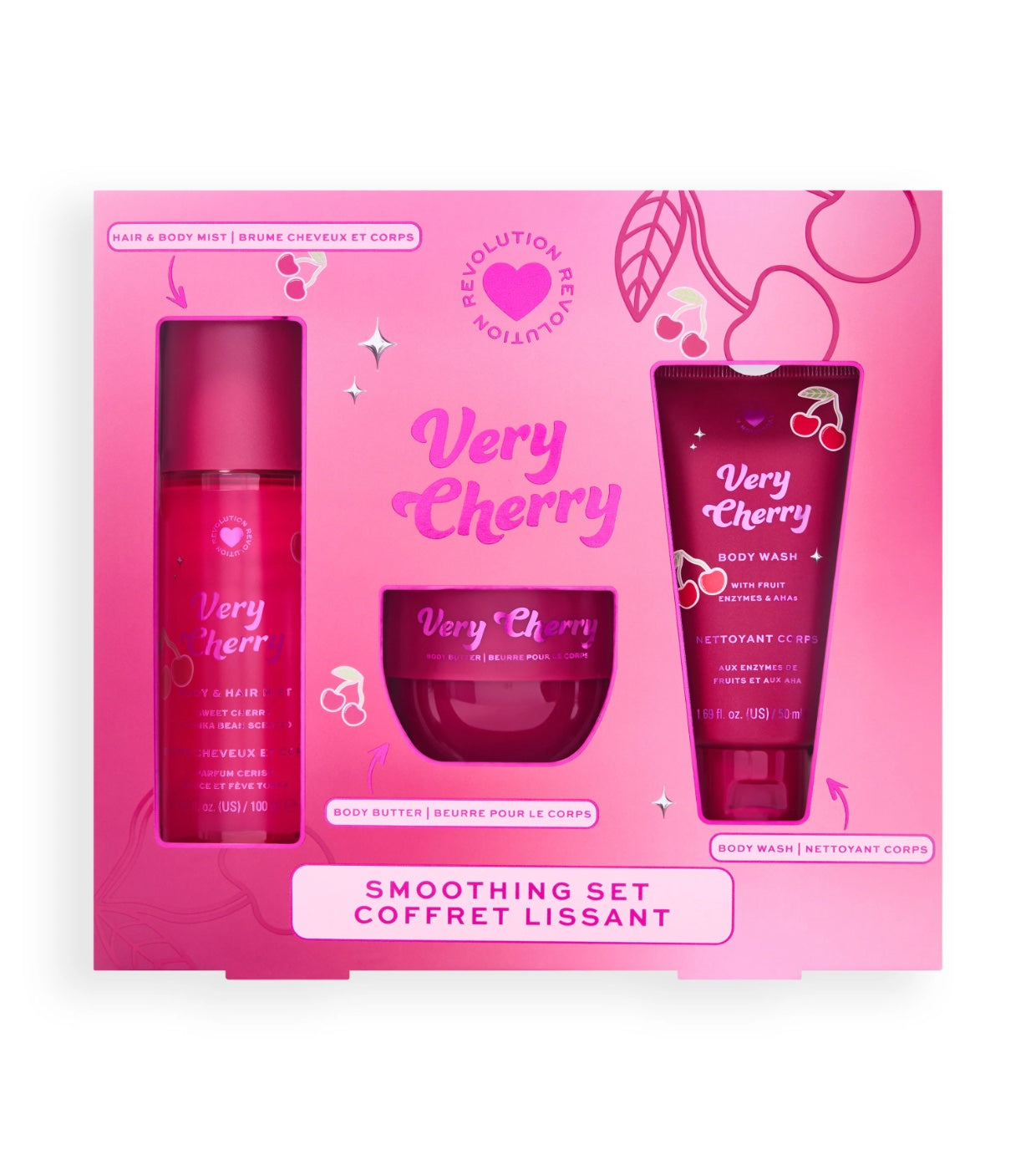 I Heart Revolution - *Midnight Cherry* - Set per la cura del corpo Very Cherry