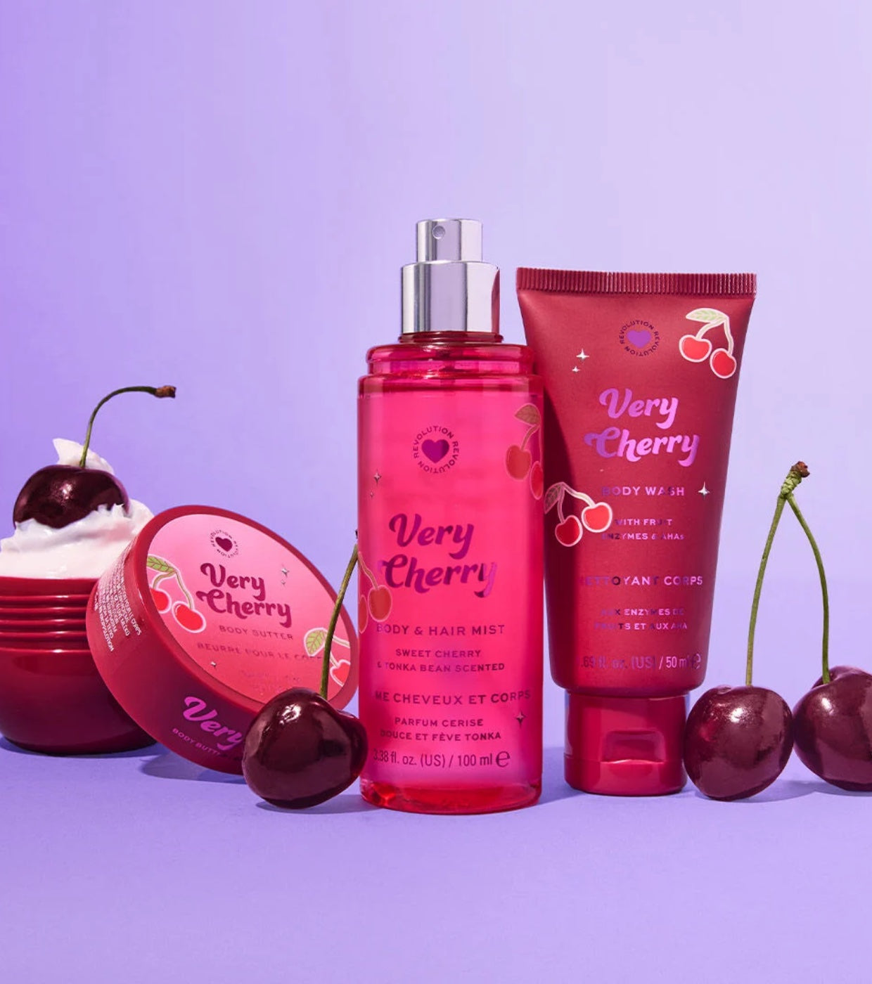 I Heart Revolution - *Midnight Cherry* - Set per la cura del corpo Very Cherry