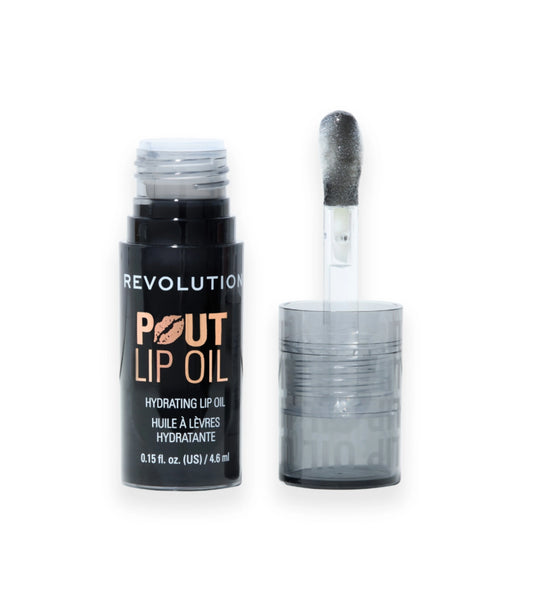 Makeup Revolution - Olio per labbra Pout Lip - Midnight Black