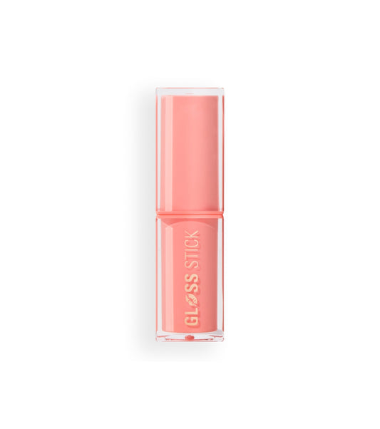 Makeup Revolution - Rossetto Pout Lip Gloss Stick - Shimmer Peach Sorbet Nude