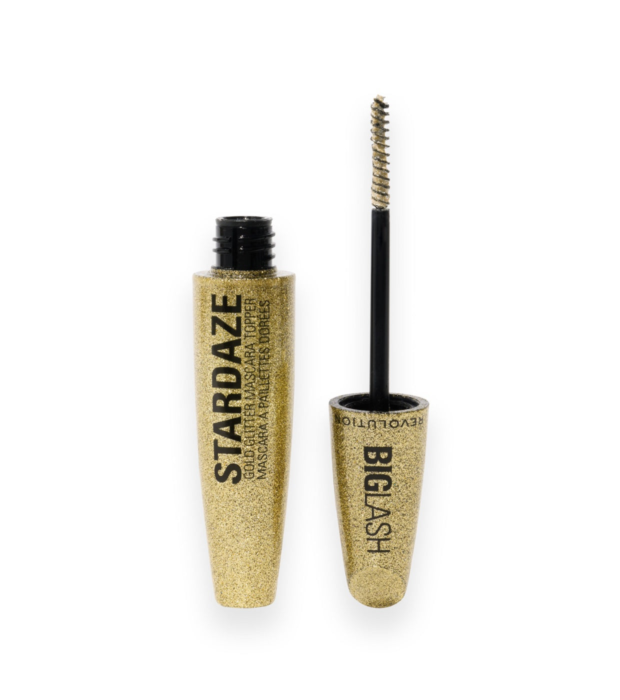 Makeup Revolution - Lucidatura di capelli, sopracciglia e ciglia Big Lash Stardaze - Stardust Gold