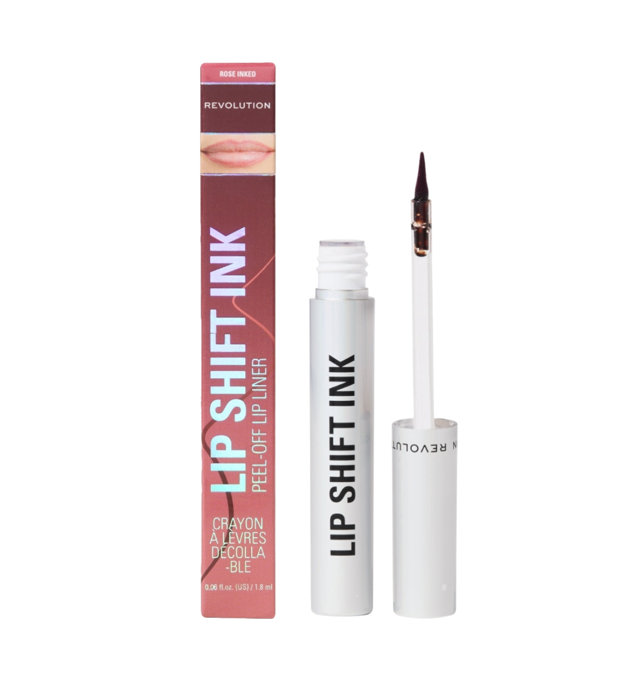 Makeup Revolution - Matita labbra Lip Shift Ink Peel Off - Rose Inked