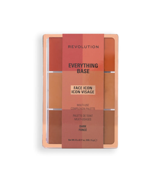 Makeup Revolution - Palette viso Everything Base Face Icon Complexion - Dark