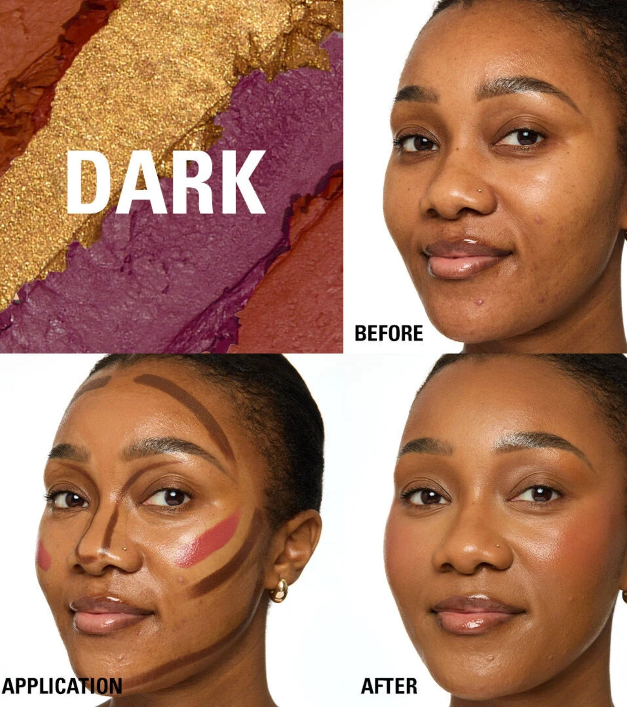 Makeup Revolution - Palette viso Everything Base Face Icon Complexion - Dark