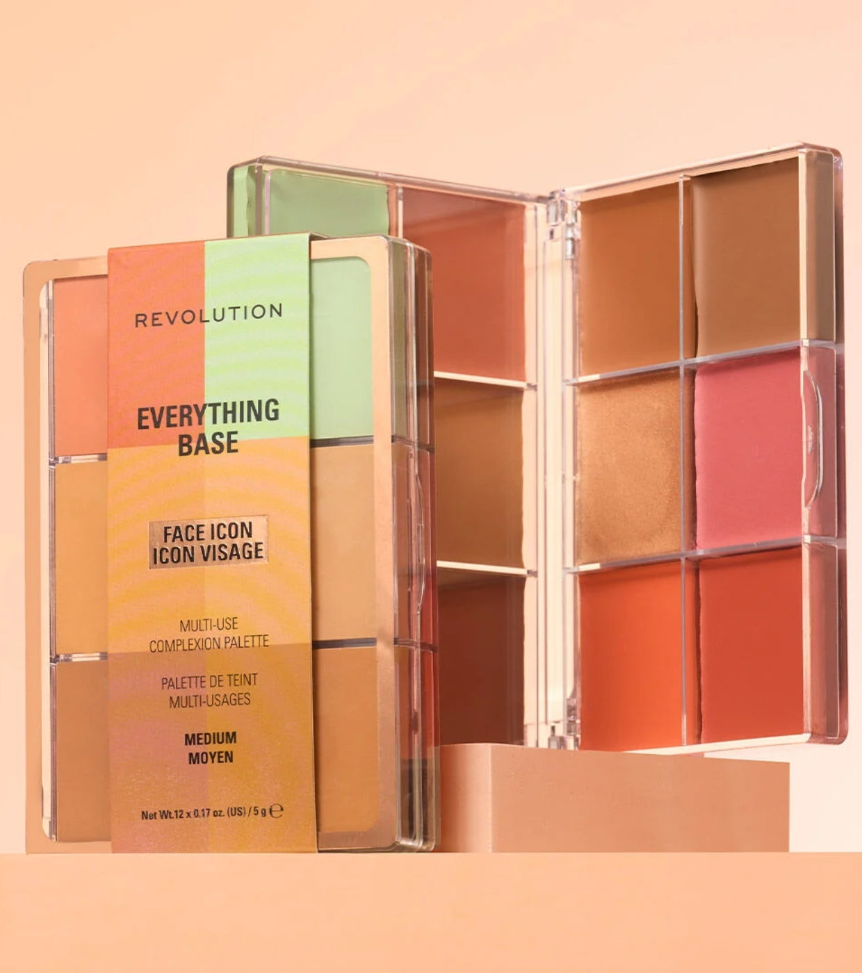 Makeup Revolution - Palette viso Everything Base Face Icon Complexion - Medium