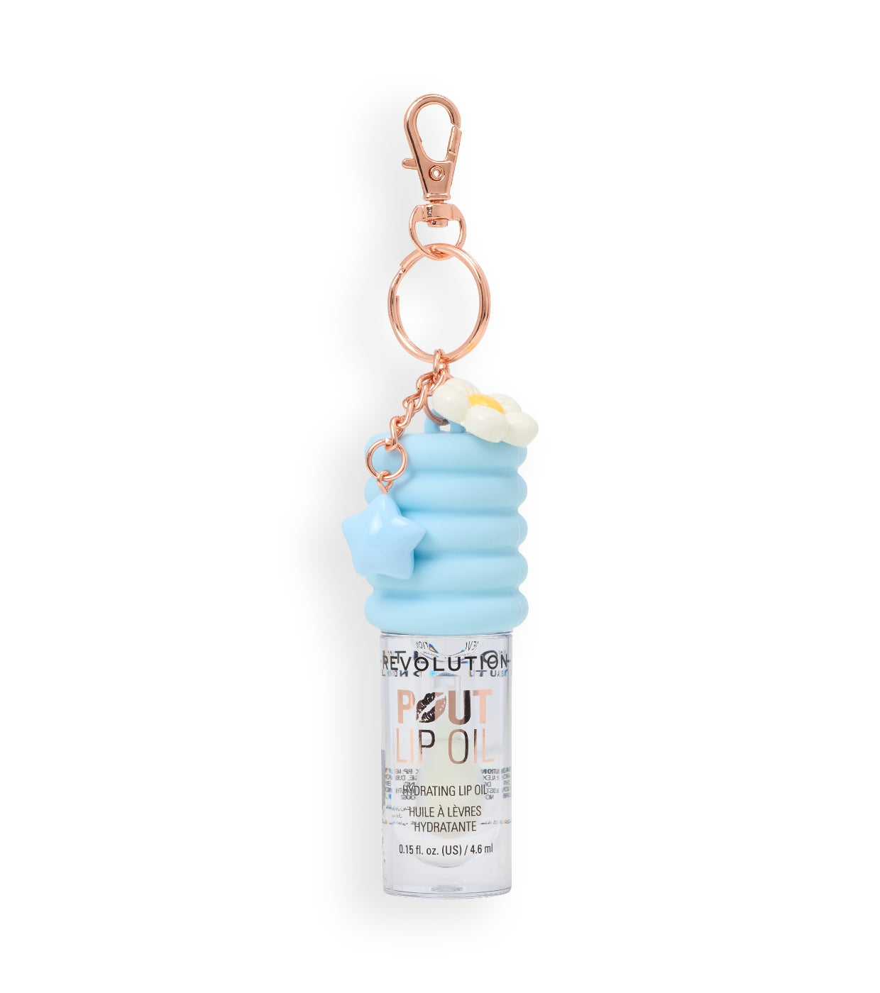 Makeup Revolution - Olio per labbra Pout Lip Charm - Lychee Clear Blue