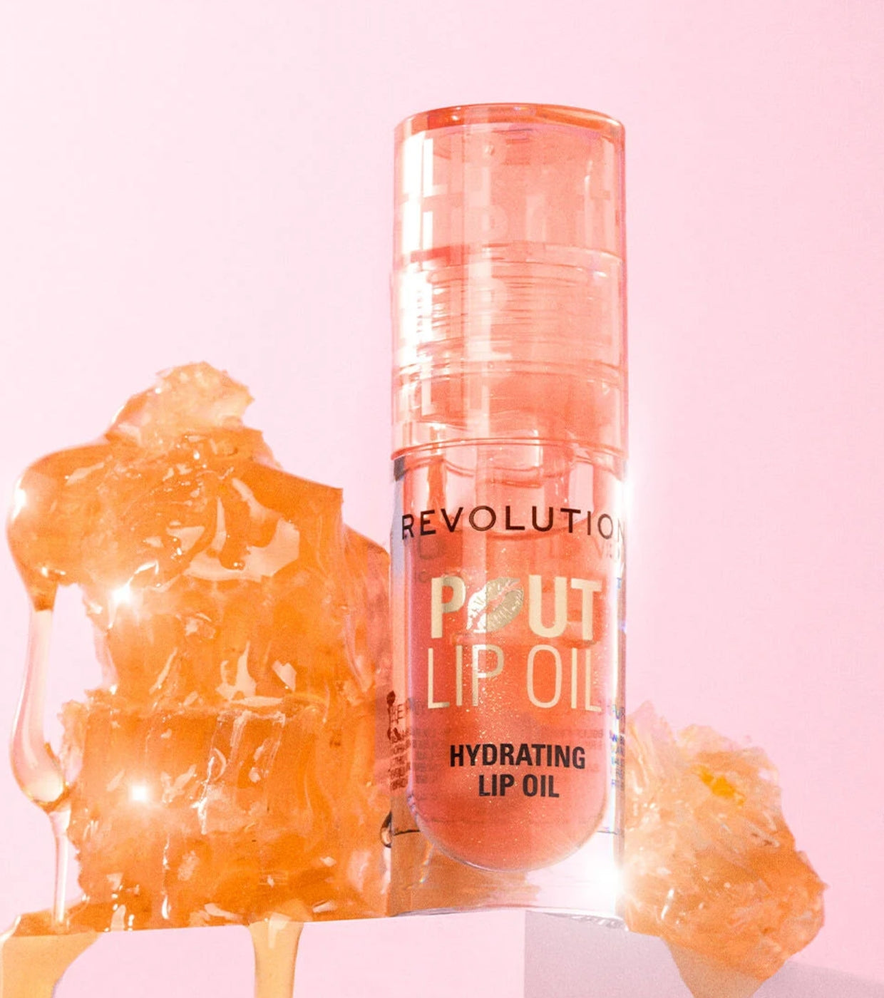 Revolution - Olio per labbra Pout Lip - Honey Shimmer