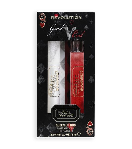 Revolution - *Alice in Wonderland* - Duo lucidalabbra + olio labbra Queen Lip Duo