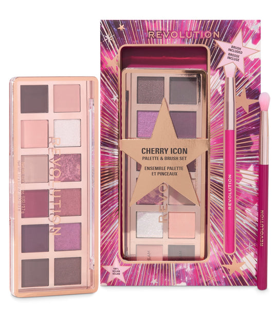 Revolution - Set regalo con palette di ombretti e pennello Cherry Icon